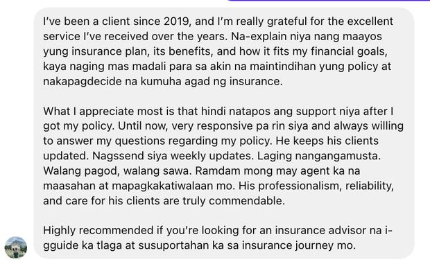 Client message from Jomar, Senior Accountant