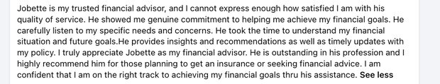 Client message from Kristan, Bank Officer